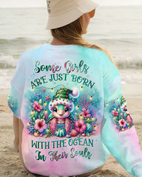 SOME GIRLS ARE JUST BORN TURTLE CHRISTMAS ALL OVER PRINT - TLTW3019232