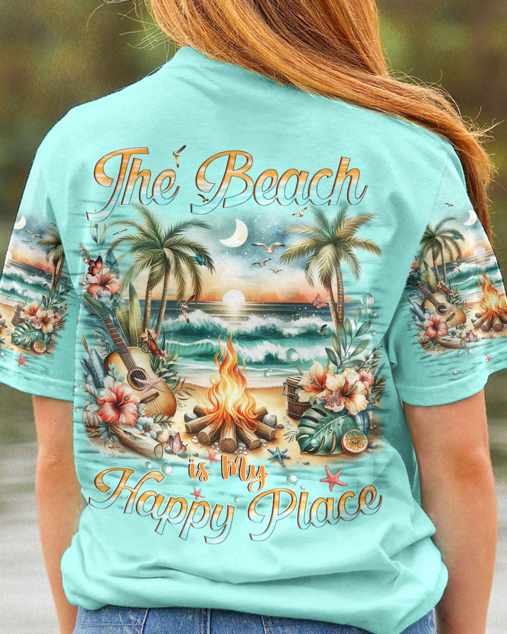 THE BEACH IS MY HAPPY PLACE ALL OVER PRINT - YHHN1112231
