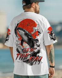 SEAS THE DAY WHALE ALL OVER PRINT - TLTR0505252