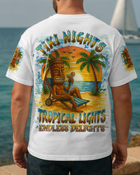 TIKI NIGHTS TROPICAL LIGHTS ENDLESS DELIGHTS ALL OVER PRINT - YHLN1806254
