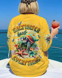SALTWATER HEALS EVERYTHING TURTLE ALL OVER PRINT - TLNT0112251