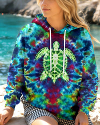 TIE DYE TURTLE ALL OVER PRINT - YHHN1612252