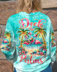 DECK THE PALMS FLAMINGO CHRISTMAS ALL OVER PRINT - TLTW0111231