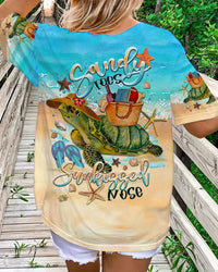 SANDY TOES SUNKISSED NOSE TURTLE ALL OVER PRINT - TLTR1407234