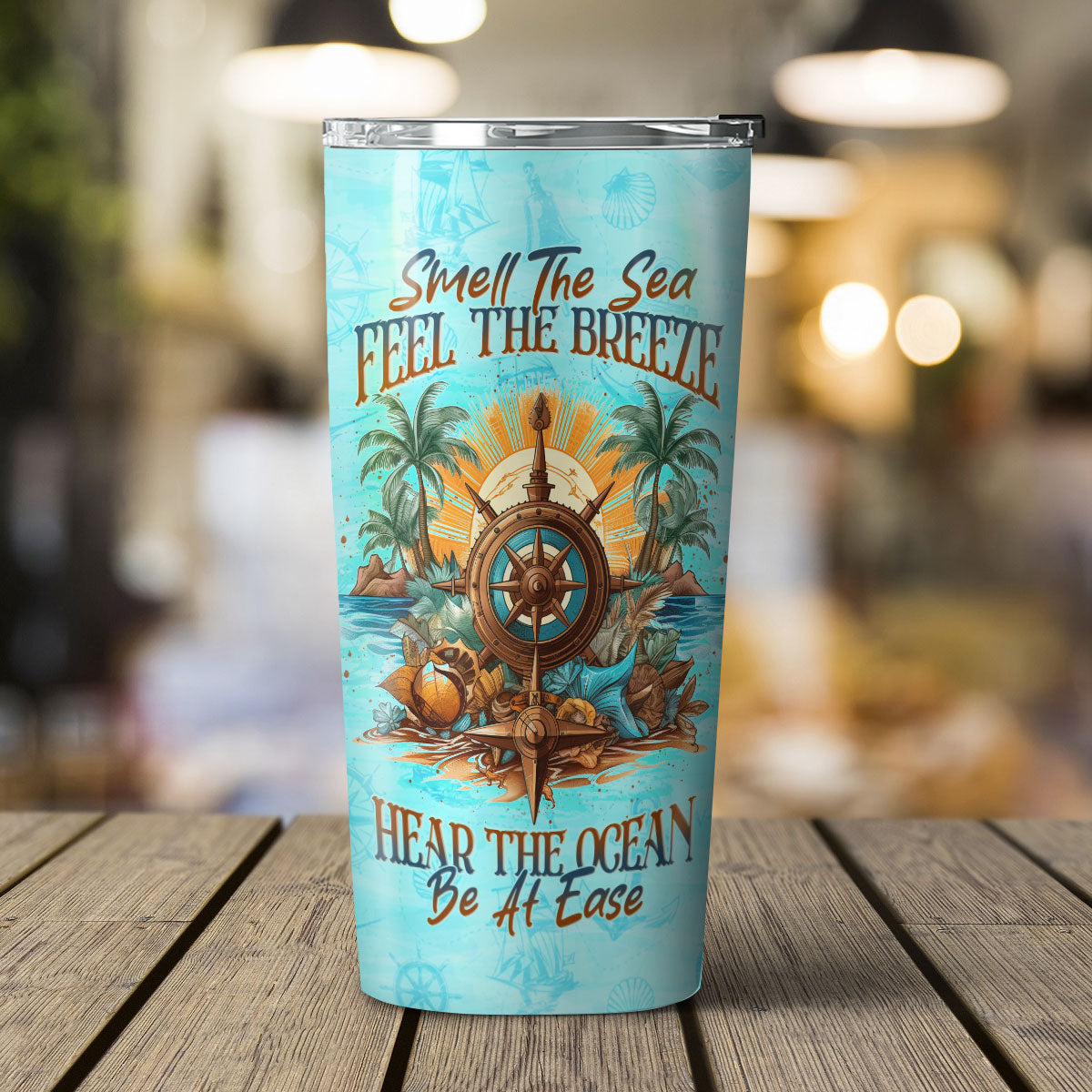 SMELL THE SEA FEEL THE BREEZE TUMBLER - YHLN0906237