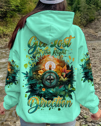 GET LOST IN THE RIGHT DIRECTION COMPASS ALL OVER PRINT - TLNT3108233
