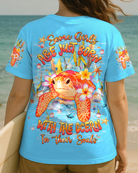 SOME GIRLS ARE JUST BORN TURLTE ALL OVER PRINT - YHHN1508253