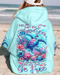 TAKE ME TO THE OCEAN TURTLE ALL OVER PRINT - TLTR1111231