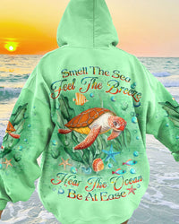 SMELL THE SEA FEEL THE BREEZE TURTLE ALL OVER PRINT - YHLT1411234