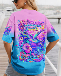 SALTWATER HEALS EVERYTHING TURTLE ALL OVER PRINT - TLNT0903261