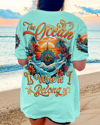 THE OCEAN IS WHERE I BELONG ALL OVER PRINT - TYTD2407231