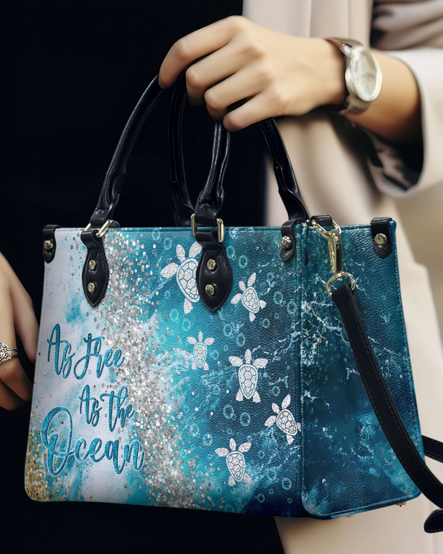 AS FREE AS THE OCEAN LEATHER HANDBAG - YHLN1811244