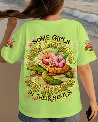 SOME GIRLS ARE JUST BORN TURTLE  ALL OVER PRINT - TLNT1808251