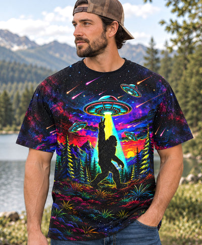 BIGFOOT UFO RAINBOW NIGHT ALL OVER PRINT -  TLHN1509265