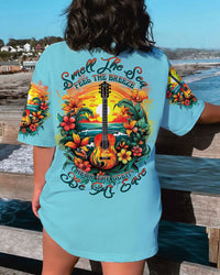 SMELL THE SEA FEEL THE BREEZE GUITAR ALL OVER PRINT - TLNT1406232