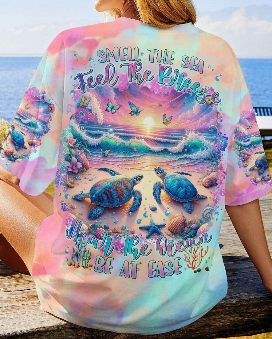 SMELL THE SEA FEEL THE BREEZE TURTLE ALL OVER PRINT - TLTR1701242