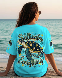 SALTWATER HEALS EVERYTHING TURTLE ALL OVER PRINT - TLNT0112253