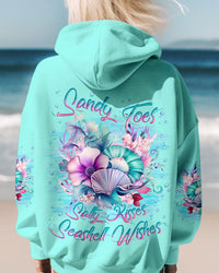 SANDY TOES SALTY KISSES SEASHELL WISHES ALL OVER PRINT - YHLN2610233