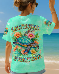 SALTWATER HEALS EVERYTHING TURTLE ALL OVER PRINT - TLNT0210251