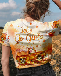 LET'S GO GIRLS FLAMINGO FALL Y'ALL ALL OVER PRINT - YHLN2607234