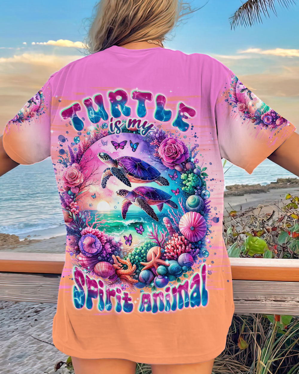 TURTLE IS MY SPIRIT ANIMAL ALL OVER PRINT - TLNT1901242