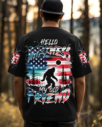 HELLO DARKNESS MY OLD FRIEND BIGFOOT ALL OVER PRINT -  TLNT2710252