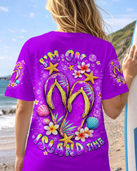 I'M ON ISLAND TIME FLIP FLOPS  ALL OVER PRINT  - TLHN1703262