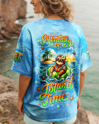 MENTALLY ON ISLAND TIME SLOTH ALL OVER PRINT  - TLNT2703261