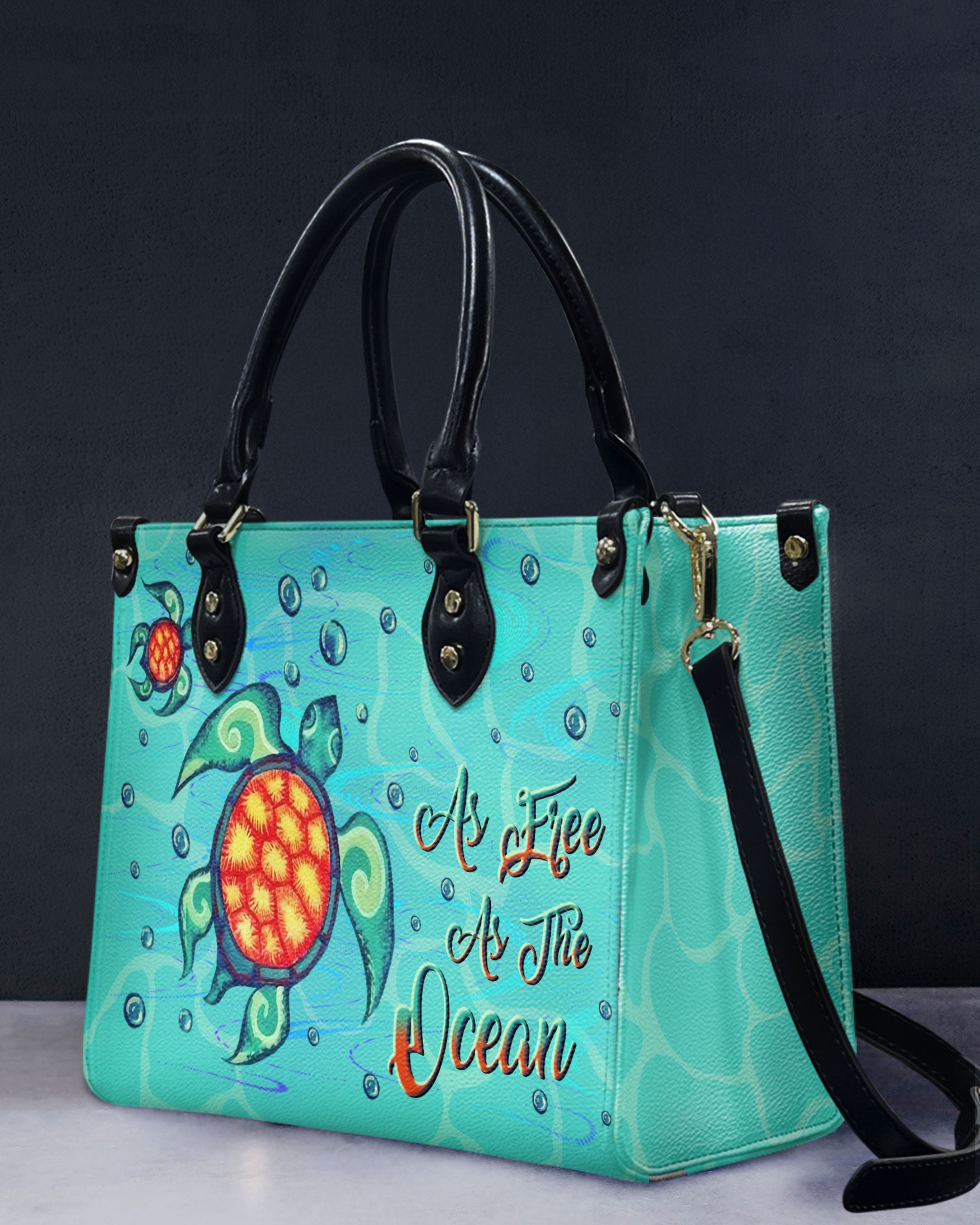 AS FREE AS THE OCEAN LEATHER HANDBAG - YHLN1908244