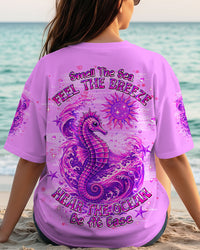SMELL THE SEA FEEL THE BREEZE SEA HORSE ALL OVER PRINT - TLNT2212251