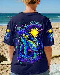 SALTWATER HEALS EVERYTHING TURTLE ALL OVER PRINT - TLNT0711253
