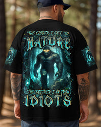 THE CLOSER I GET TO NATURE BIGFOOT ALL OVER PRINT - YHHN1007253