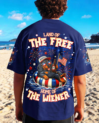 LAND OF THE FREE DACHSHUND DOG RED WHITE & BLUE ALL OVER PRINT  - TLNT1905263