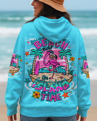 BEACH BUM ON ISLAND TIME FLAMINGO ALL OVER PRINT  - TLTW0809251