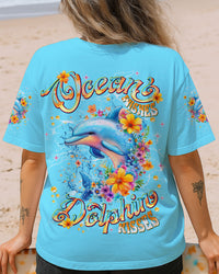 OCEAN WISHES DOLPHIN KISSES ALL OVER PRINT - TLNT0909254