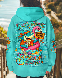 DON'T WORRY BEACH HAPPY SHARK ALL OVER PRINT - YHLT1806253