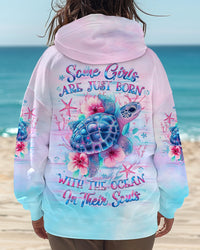 SOME GIRLS ARE JUST BORN TURLTE ALL OVER PRINT - YHLT1702252