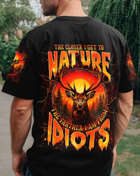 THE CLOSER I GET TO NATURE DEER ALL OVER PRINT  - TLNT2508253
