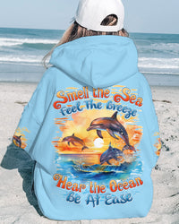 SMELL THE SEA FEEL THE BREEZE DOLPHINS ALL OVER PRINT - TYTD1902241