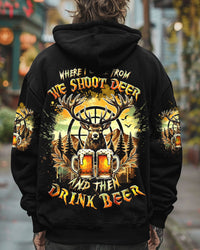 WE SHOOT DEER AND THEN DRINK BEER ALL OVER PRINT  - TLTW1301252