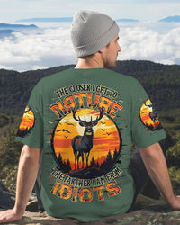 THE CLOSER I GET TO NATURE DEER ALL OVER PRINT - YHHN3012252