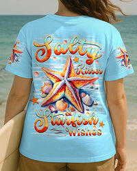 SALTY KISSES AND STARFISH WISHES ALL OVER PRINT - YHHN0409253
