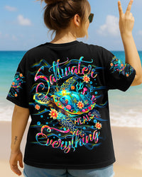 SALTWATER HEALS EVERYTHING TURTLE ALL OVER PRINT  - TLTR2005252
