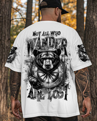 NOT ALL WHO WANDER ARE LOST BEAR COMPASS ALL OVER PRINT  - TLTR1106252