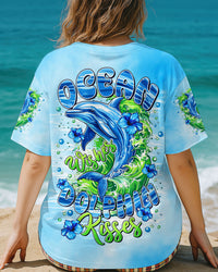 OCEAN WISHES DOLPHIN KISSES ALL OVER PRINT - TLTR0409253