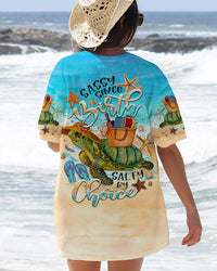 SASSY SINCE BIRTH SALTY BY CHOICE TURTLE ALL OVER PRINT - TLTR0507231