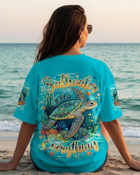 SALTWATER HEALS EVERYTHING TURTLE ALL OVER PRINT - TLNT0112252