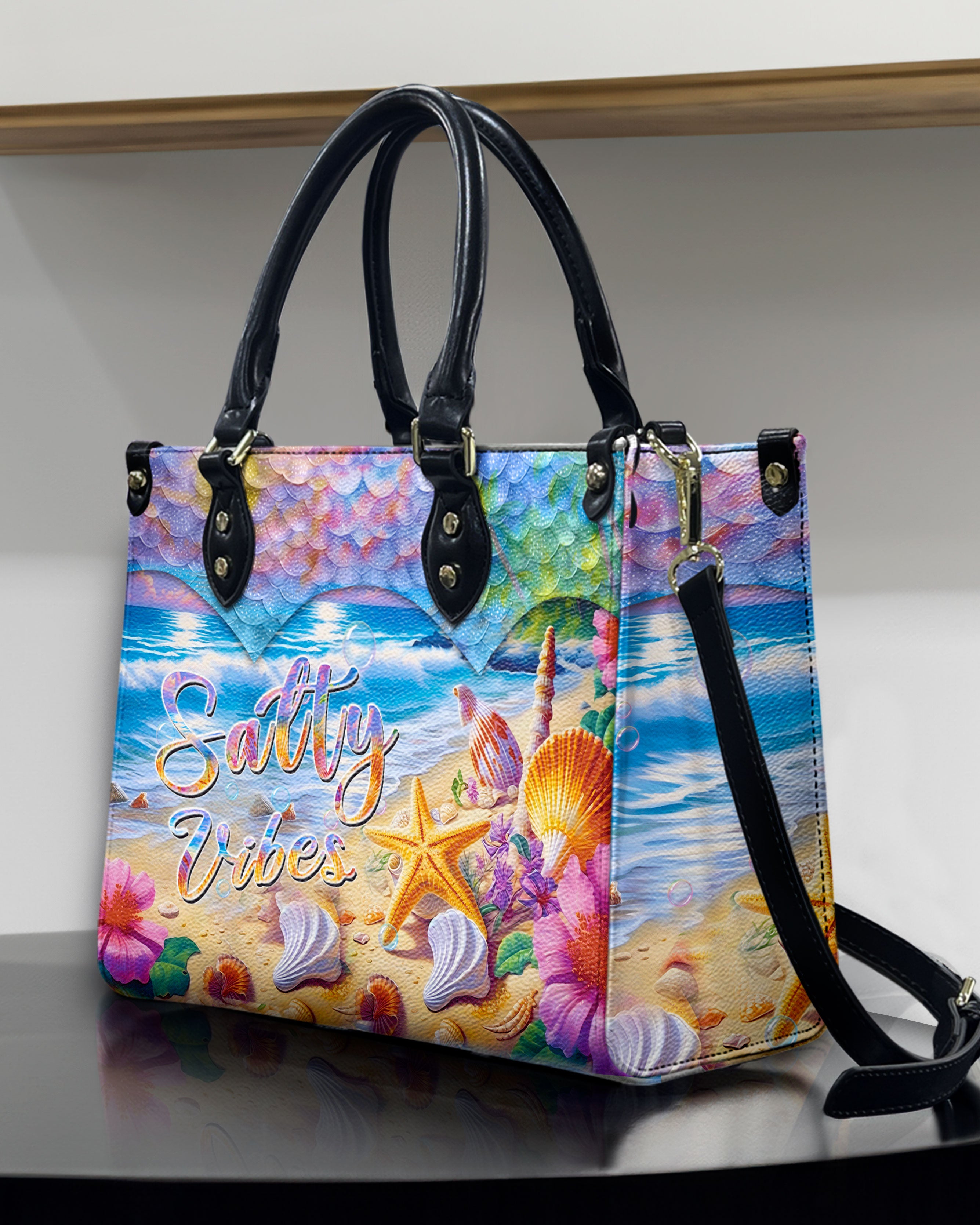 SALTY VIBES LEATHER HANDBAG - YHHN2905242