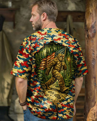 BIGFOOT WITH FLAG CAMOUFLAGE  ALL OVER PRINT  - TLNT1603261