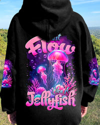 JUST FLOW LIKE A JELLYFISH ALL OVER PRINT - TYTD1212234